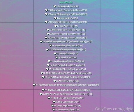 Gidgie onlyfans nude leaks