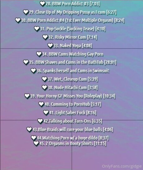 Gidgie onlyfans star