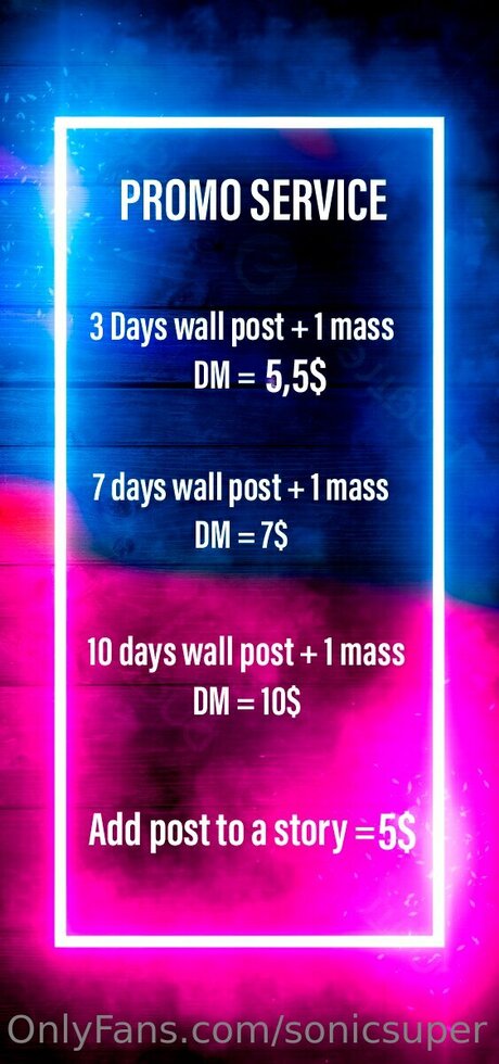 Sonicsuper onlyfans.