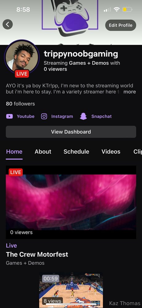 Kaz Thomas only fans nudes