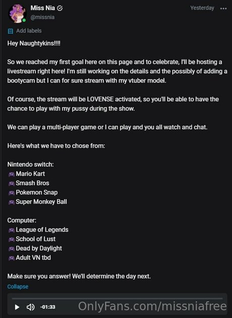 Missniafree xxx onlyfans