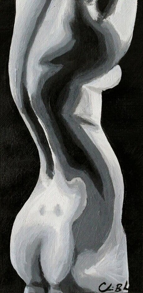 Gray Scale only fans nudes