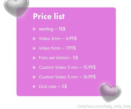 lady mila free  shots