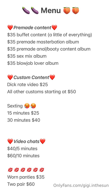 Gigi Inthesun onlyfans page