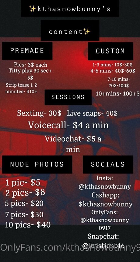 Kthasnowbunny917 free onlyfans