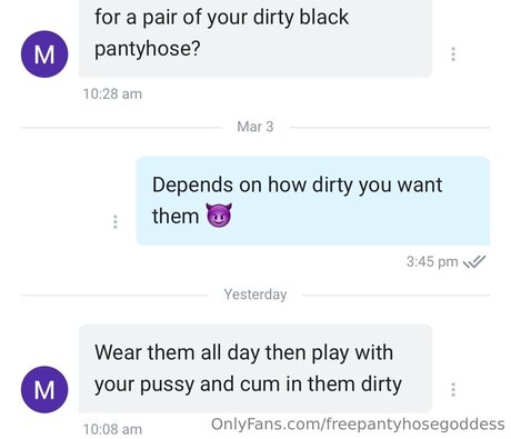 Freepantyhosegoddess on onlyfans