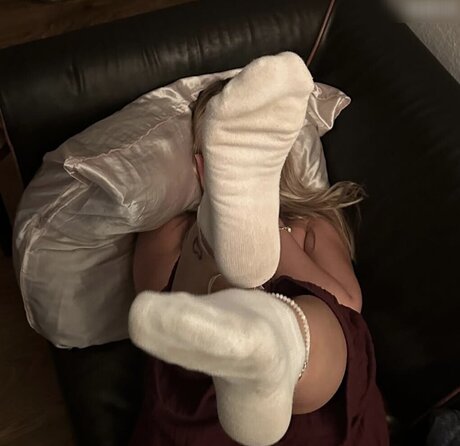 Mila leather socks strip onlyfans