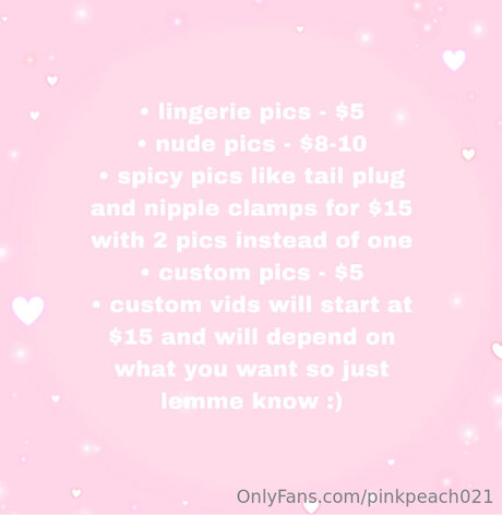 Pinkpeach021 only fans content