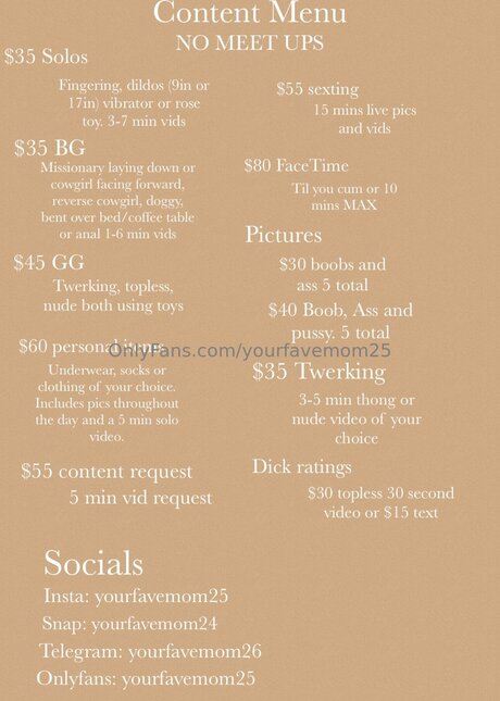 Yourfavemom25 onlyfans leak