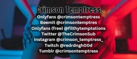 TheCrimsonTemptress only fans naked