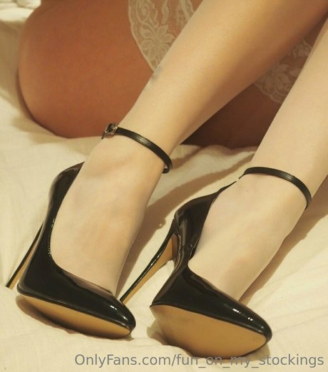 fun on my stockings only fans pic