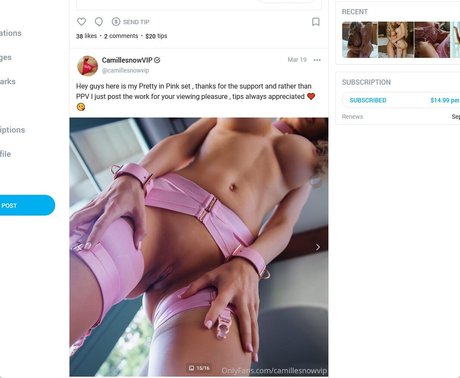 CamillesnowVIP hot pornstar pics