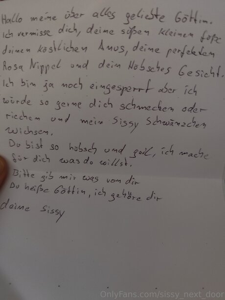 Sissy Next Door naked model photos