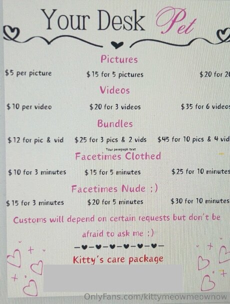 Kittymeowmeownow art pornstar archive