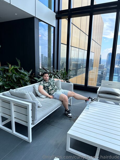 Curly Brown Hairdude erotic model archive