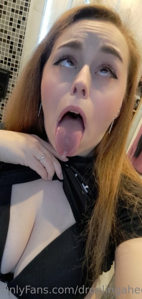 Drooling ahegao queen beautiful model picture