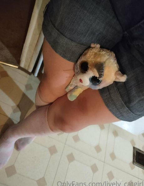 lively catgirl model naked photo