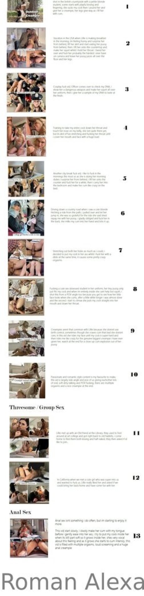 roman nsfw model pornographic gallery