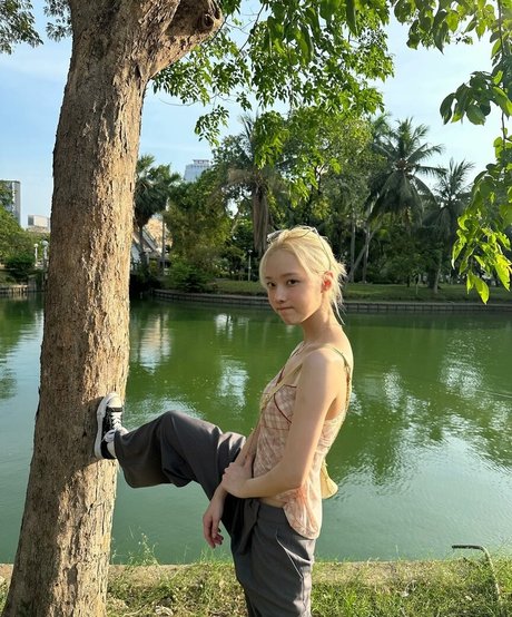 Winter spa naked model image