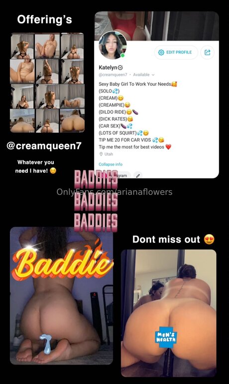 Arianaflowers model nudes pics