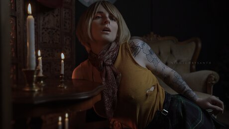 Freenightchrysanth model exclusive picture