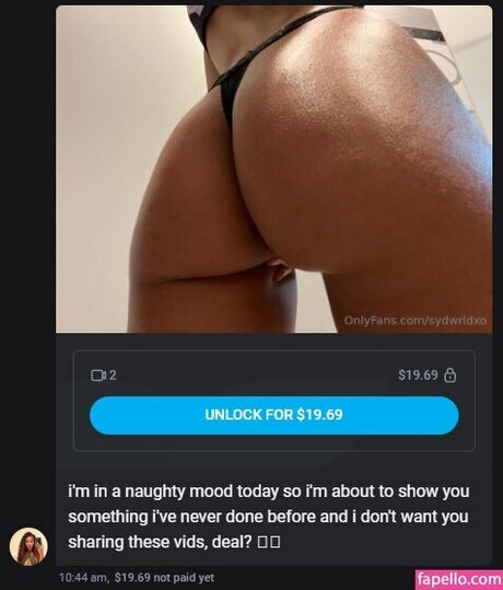 sydswrldxo pornstar naked pics