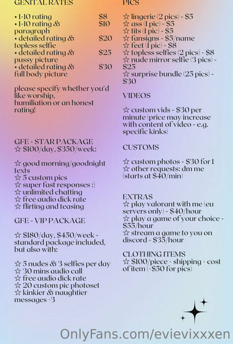 evievixxxen erotic star gallery