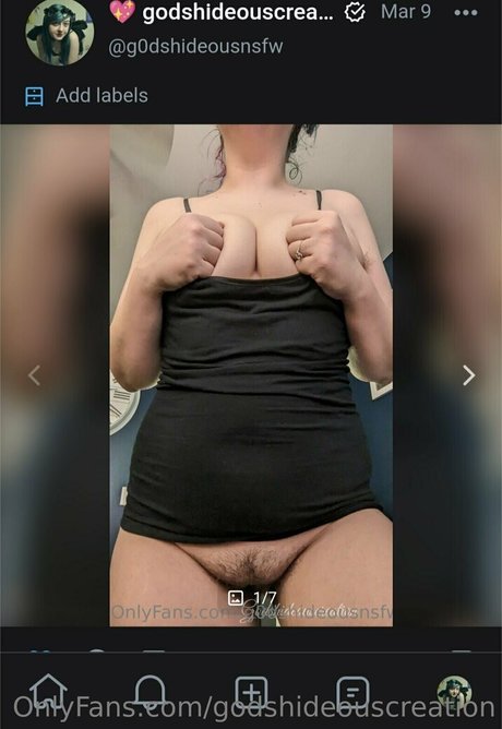 godshideouscreation model picture