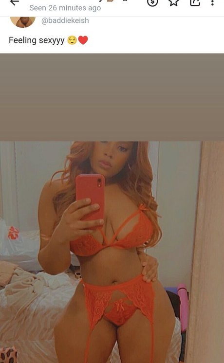 Baddiekeish naked star pic