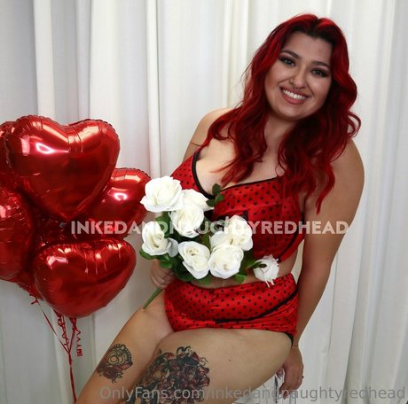 inkedandnaughtyredhead naked pornstar photo